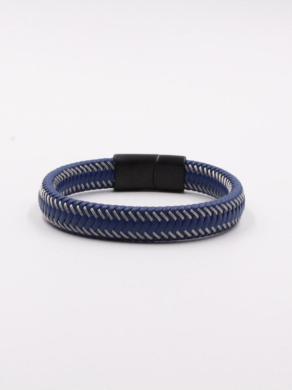 أسوارة مونت بلانك رجالي عريض كحلي اسواره mont blank
