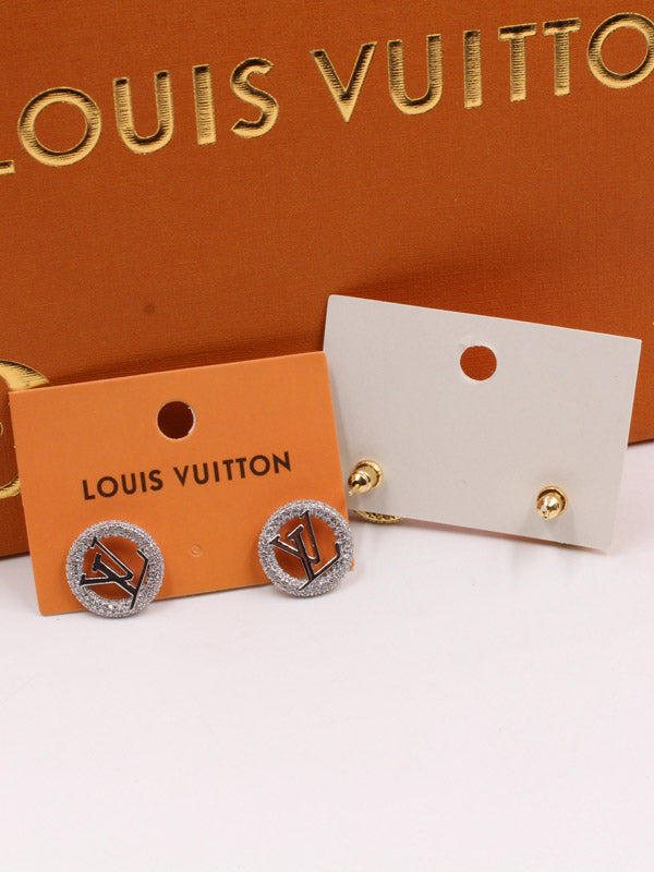 حلق لويس فيتون زركون LV حلق louis vuitton