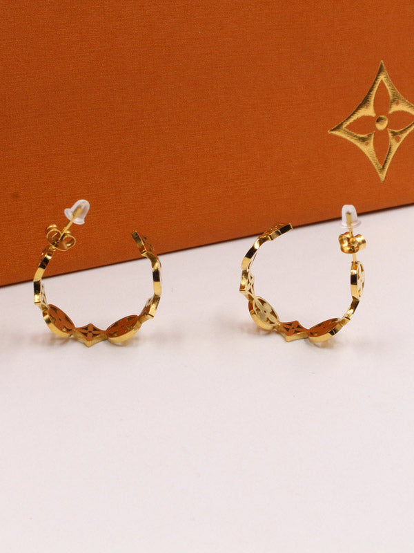 حلق لويس فيتون وسط ميتال حلق louis vuitton