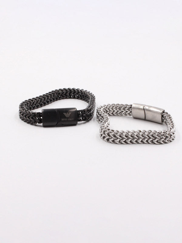 أسوارة امبوريو ارماني رجالي عريض معدن اسواره ارماني