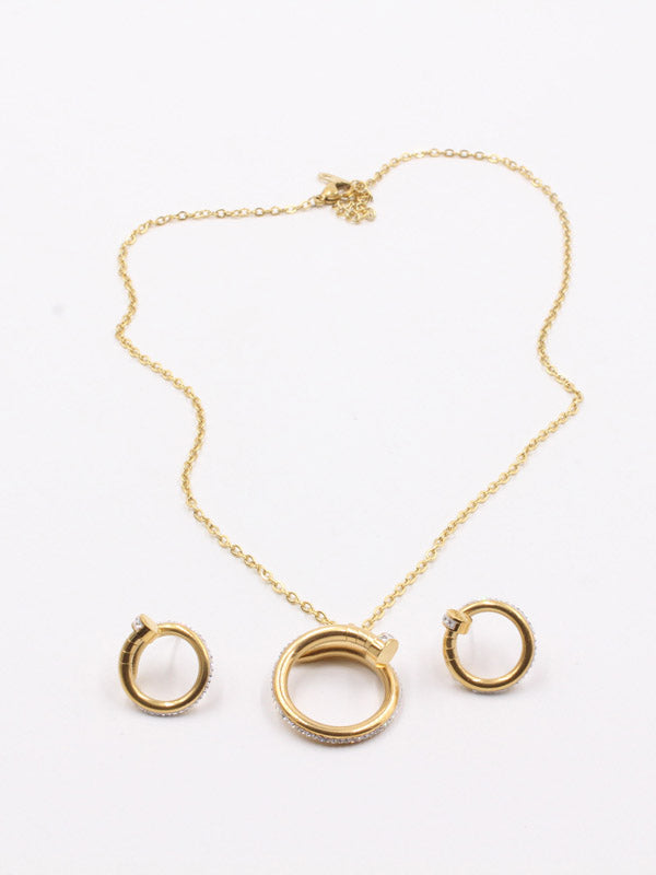 طقم كارتير مسمار ذهبي اطقم CARTIER ذهبي