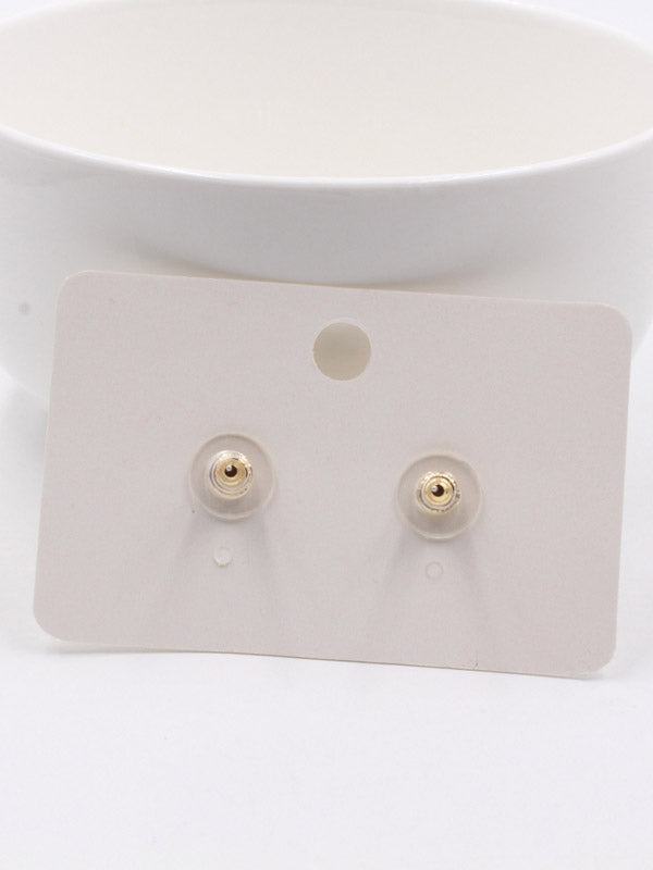 حلق شانيل بيرل ذهبي ناعم حلق chanel