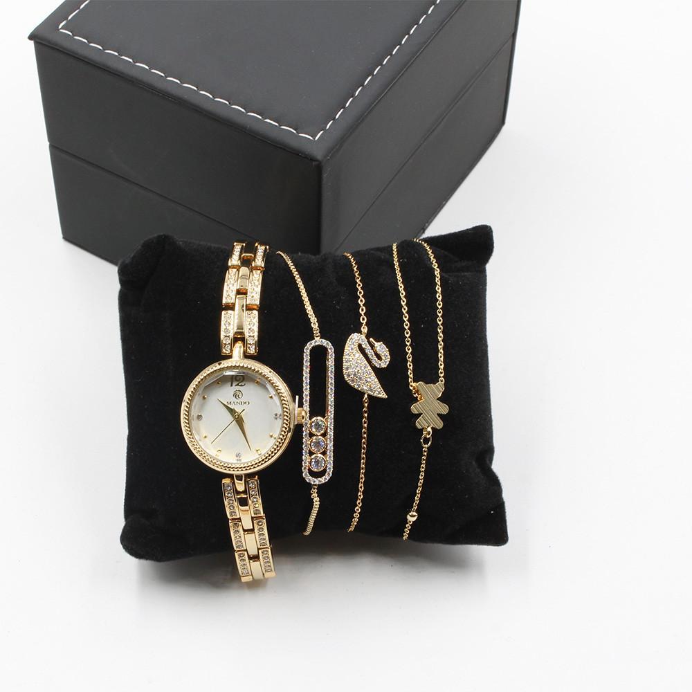 طقم ساعه ماركة ماندو اطقم ساعات متوفر 2 لون ذهبي