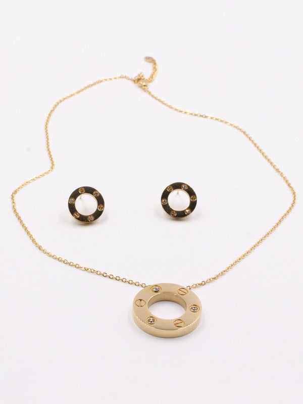 طقم كارتير لوف ذهبي لوقو ناعم اطقم CARTIER ذهبي