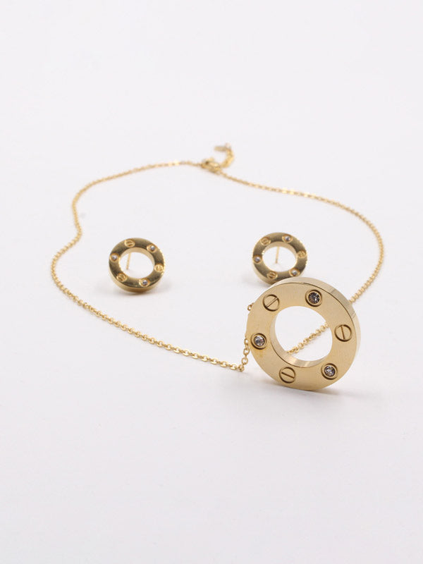 طقم كارتير لوف ذهبي لوقو ناعم اطقم CARTIER