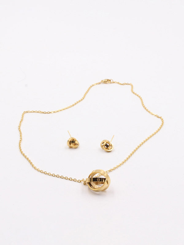 طقم كارتير دوائر ذهبي ناعم اطقم CARTIER