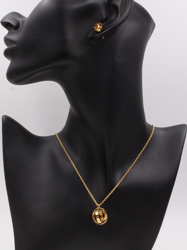 طقم كارتير دوائر ذهبي ناعم اطقم CARTIER