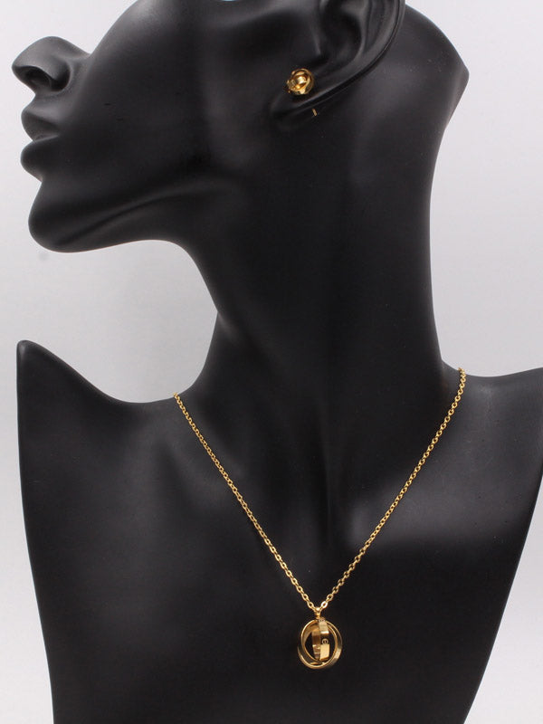 طقم كارتير دوائر ذهبي ناعم اطقم CARTIER