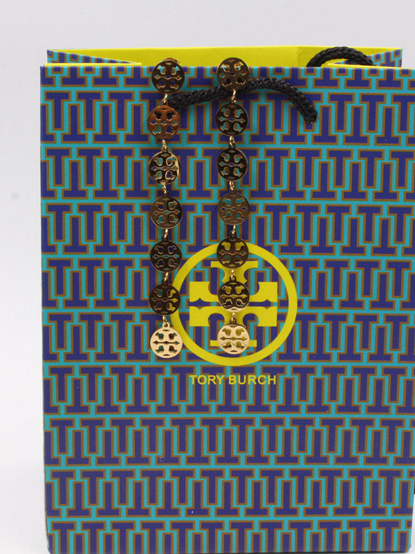 حلق توري بورش طويل ذهبي حلق tory burch