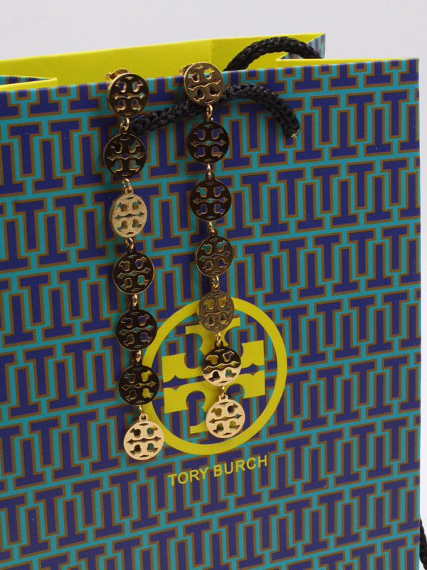 حلق توري بورش طويل ذهبي حلق tory burch