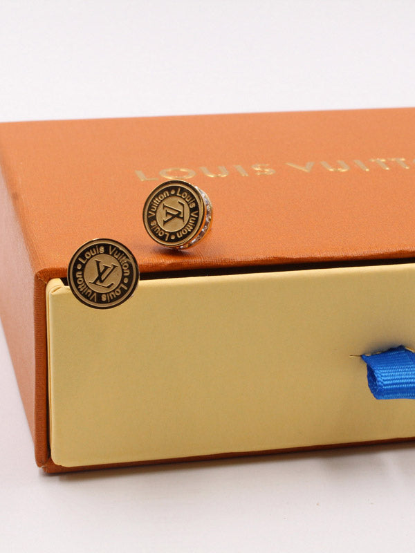 حلق لويس فيتون مدور زركون سايد حلق louis vuitton