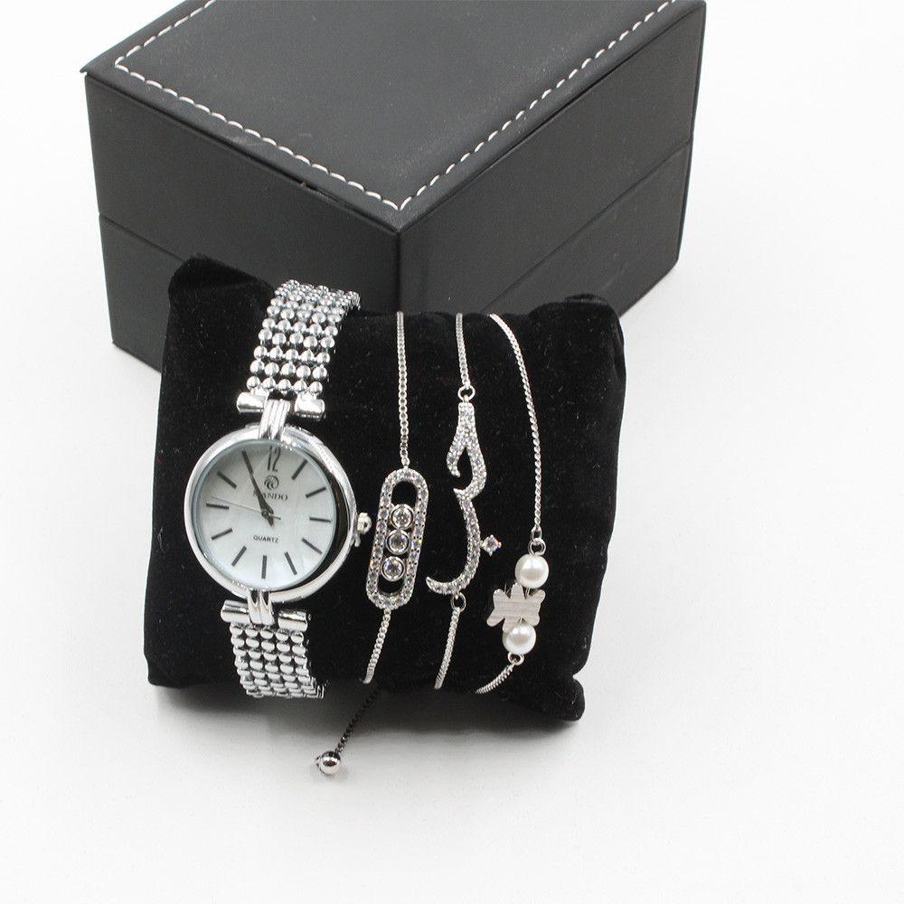 طقم ساعه ماركة ماندو اطقم ساعات متوفر 1 لون فضي