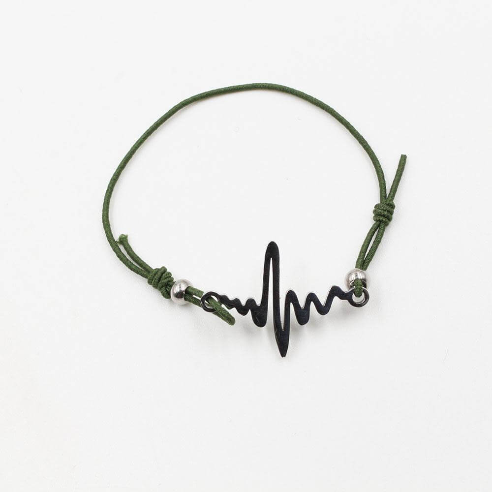 اسواره نبض القلب خيط اسواره متوفر 4 لون اسود