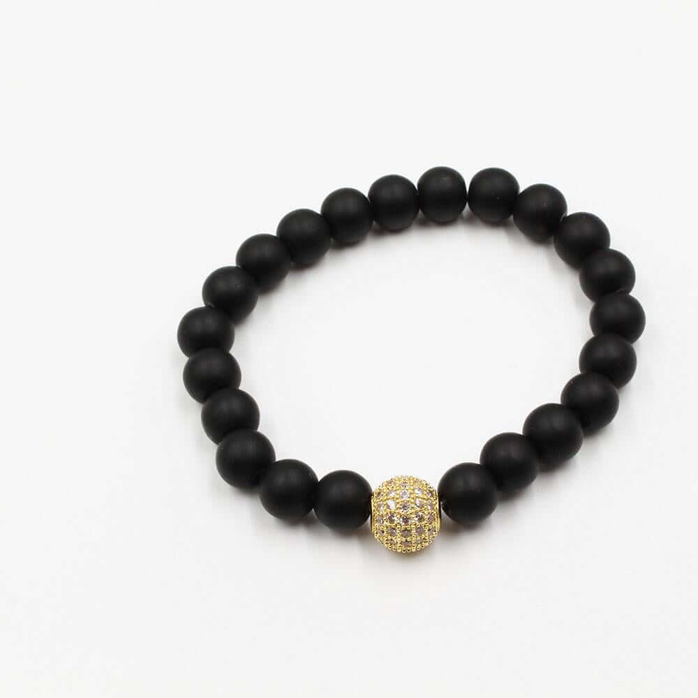 اسواره بولز حجر زركون اسواره متوفر 6 لون اسود ذهبي