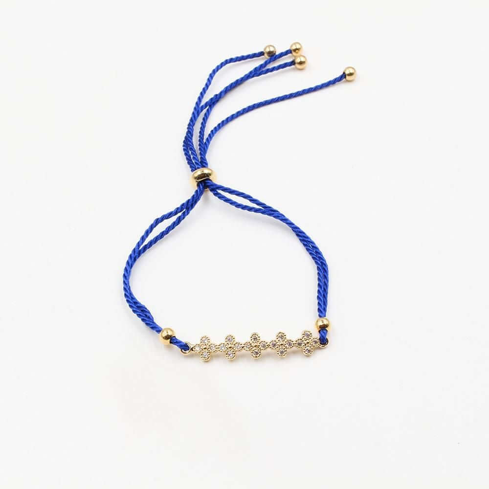 اسوارة خيط فان كليف زركون اسواره متوفر 8 لون ازرق ذهبي