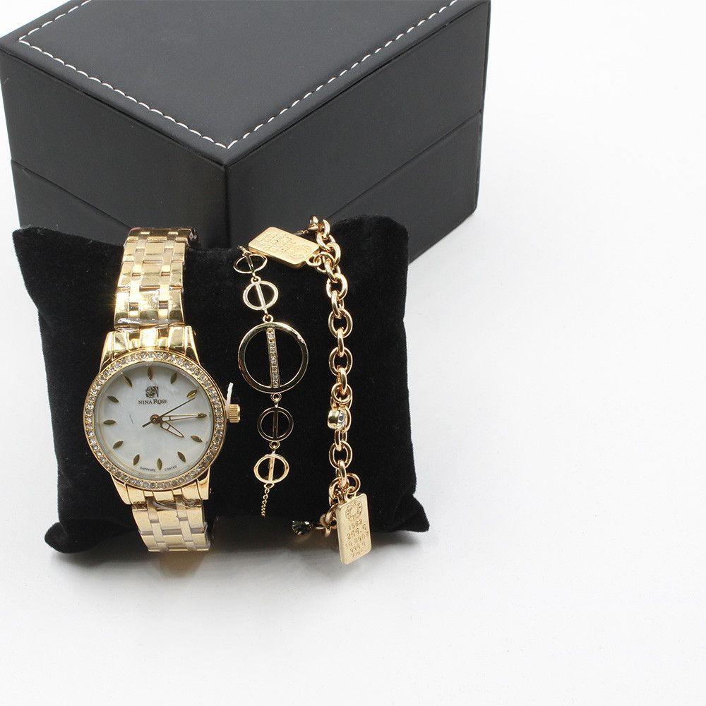 طقم ساعه ماركة نينا روز اطقم ساعات متوفر 1 لون