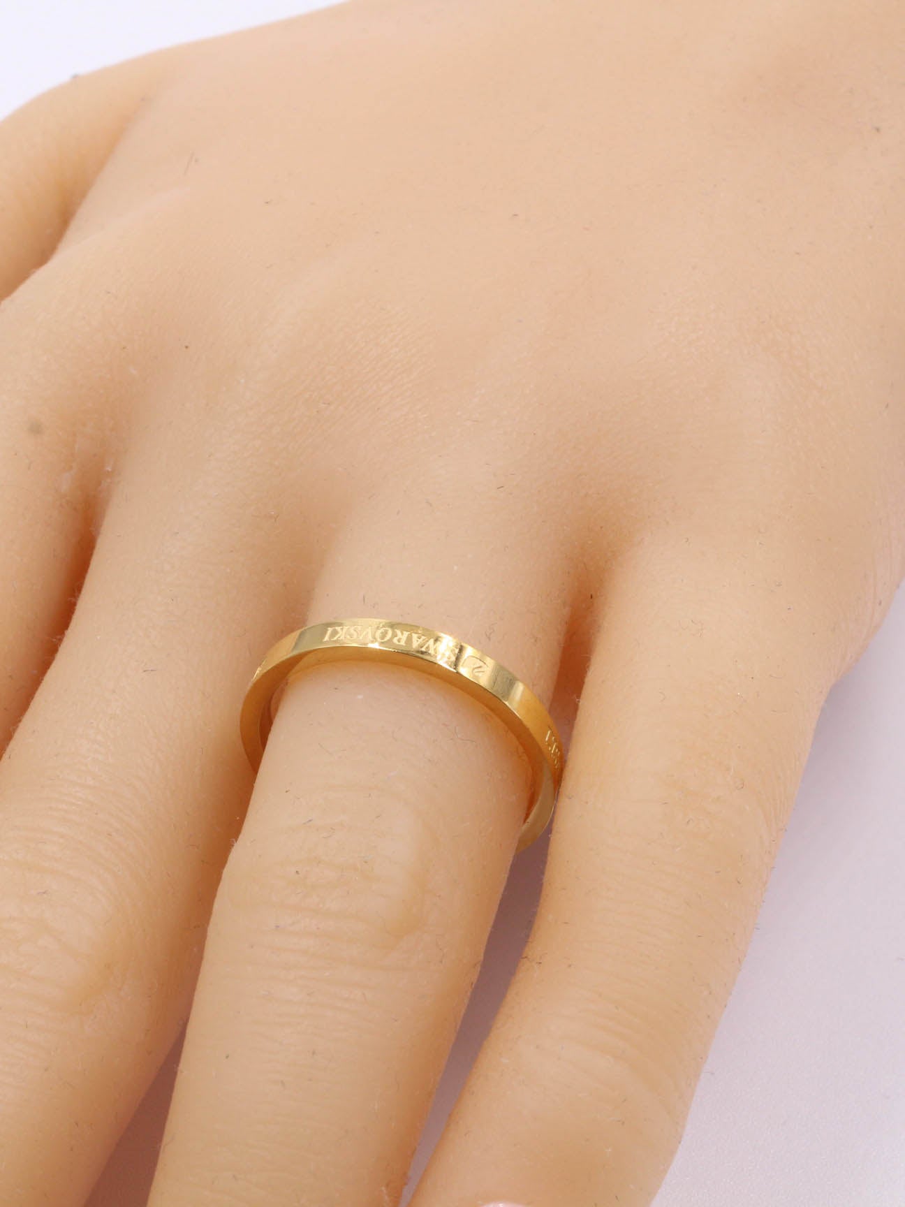 دبلة سواروفسكي ناعم لوقو خواتم Swarovski