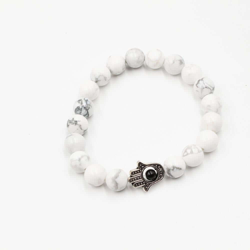 اسواره حجر كف اسواره متوفر 4 لون ابيض فضي