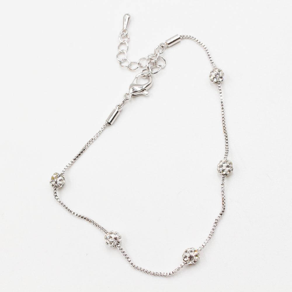 اسواره كريستال ناعمه اسواره متوفر 2 لون فضي