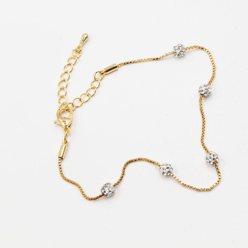 اسواره كريستال ناعمه اسواره متوفر 2 لون ذهبي