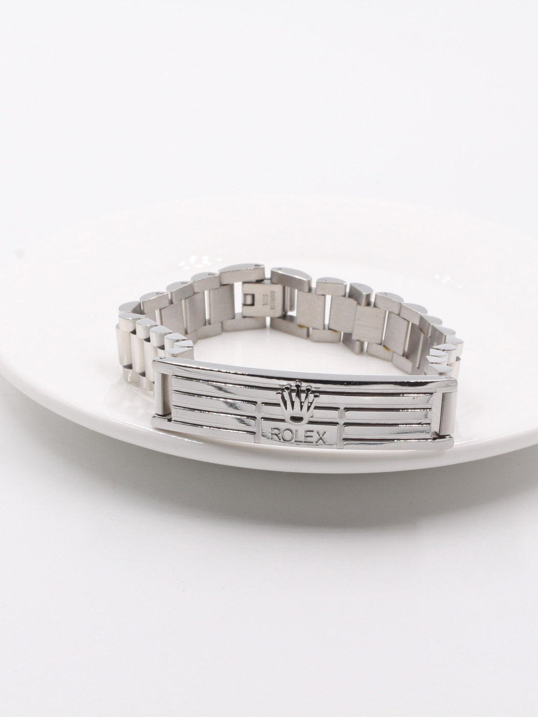 اساوِر رولكس فضي ميتال رجالي اسواره رولكس فضي