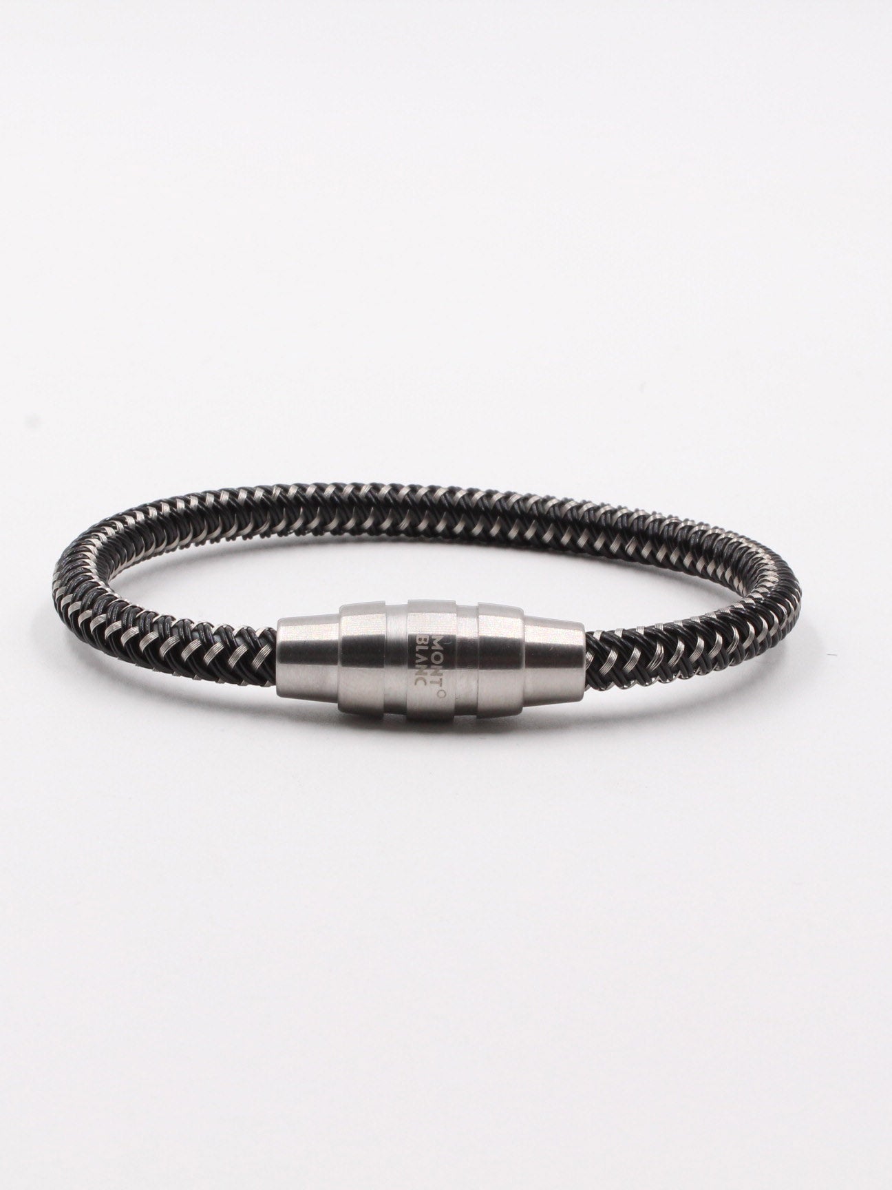 اساوِر مونت بلانك رجالي مشروكه اسواره mont blank اسود فضي