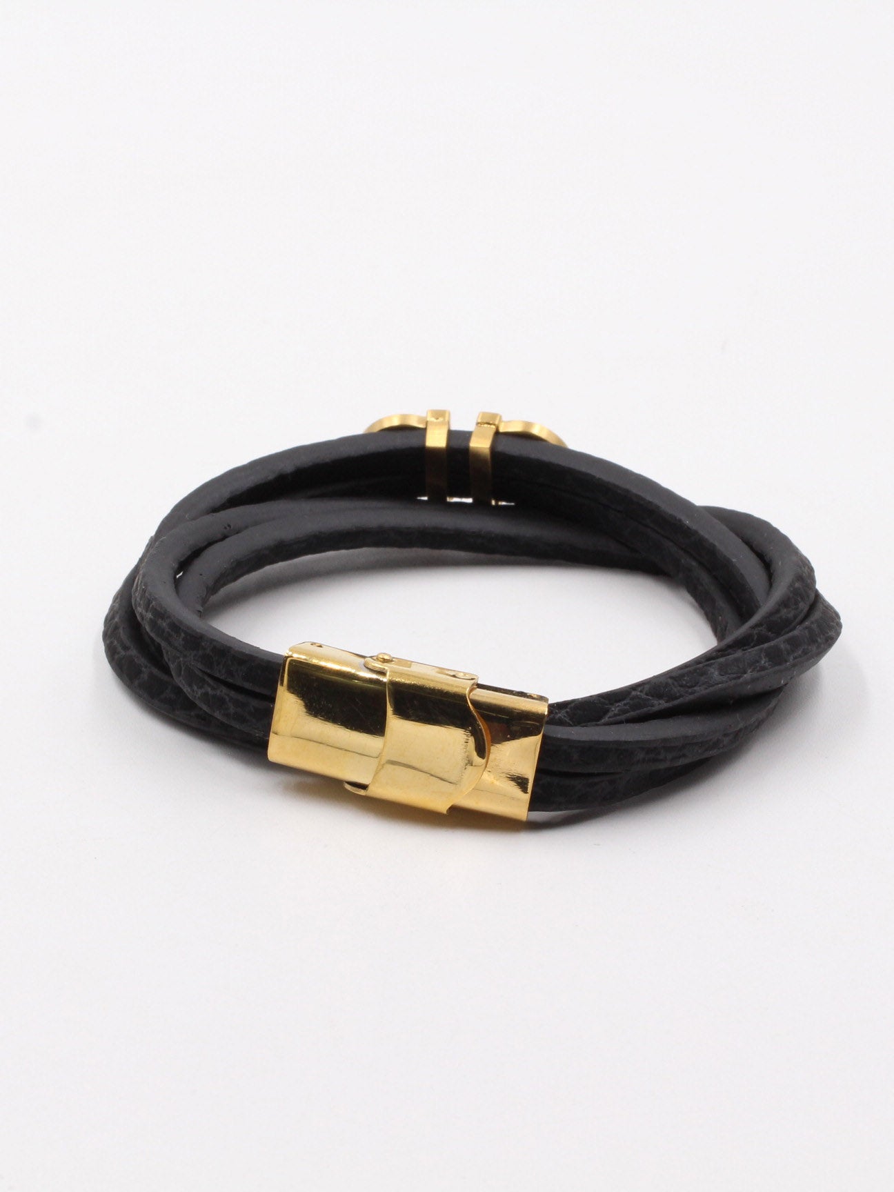 اساوِر فيرقامو دبل ليذر بلاك اسواره jewel