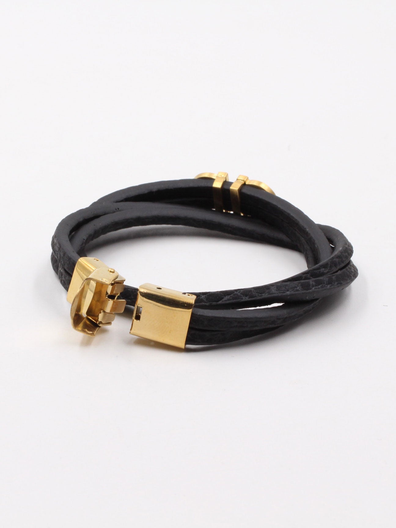 اساوِر فيرقامو دبل ليذر بلاك اسواره jewel