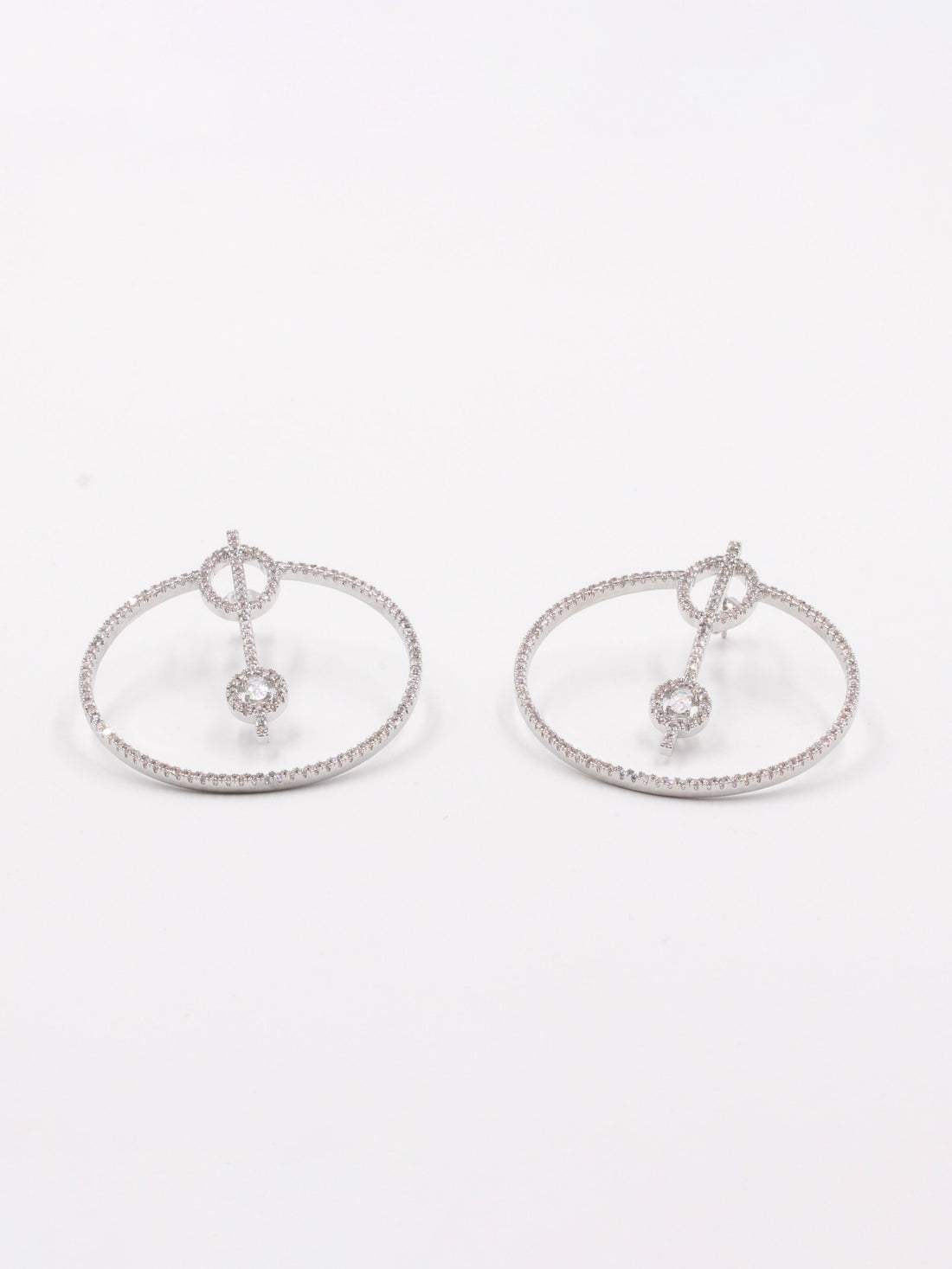 حلق ميسيكا مدور زركون كبير حلق messika