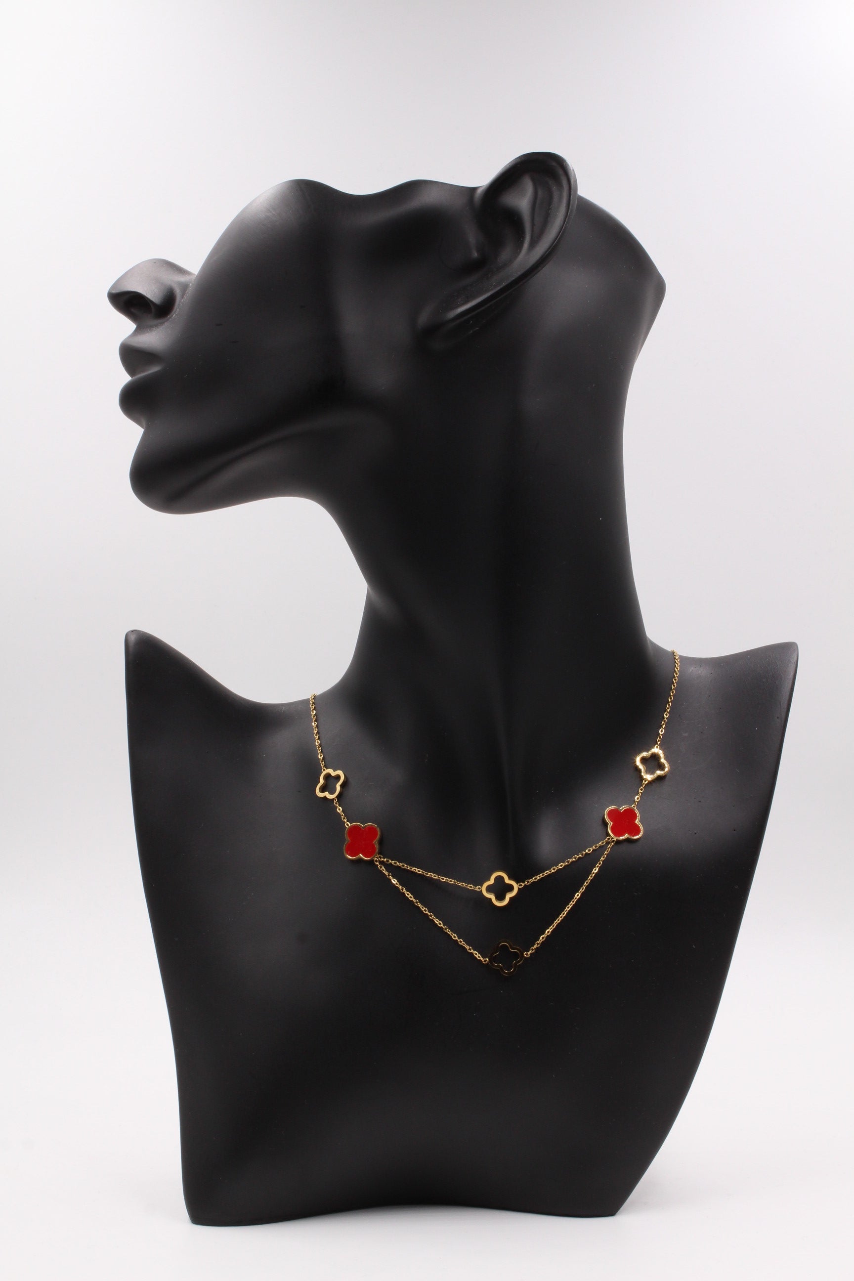 سلسال فانكليف ميتال ملون سلسال jewel احمر