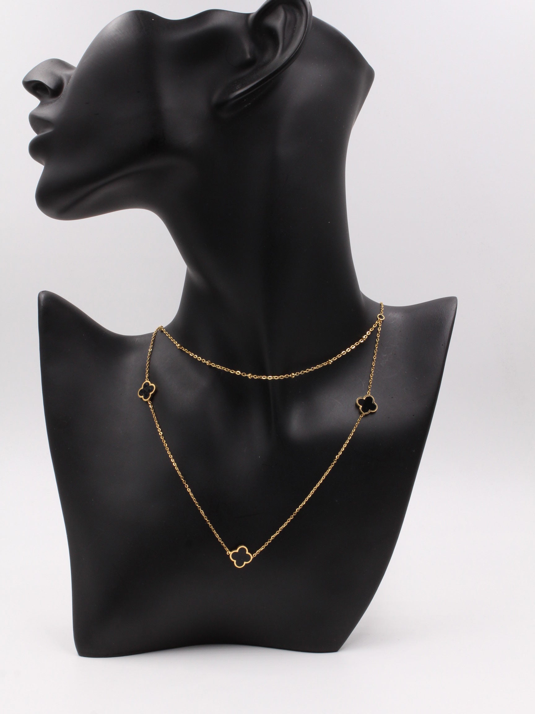 سلسال فانكليف دورين ميتال ملون اطقم jewel اسود