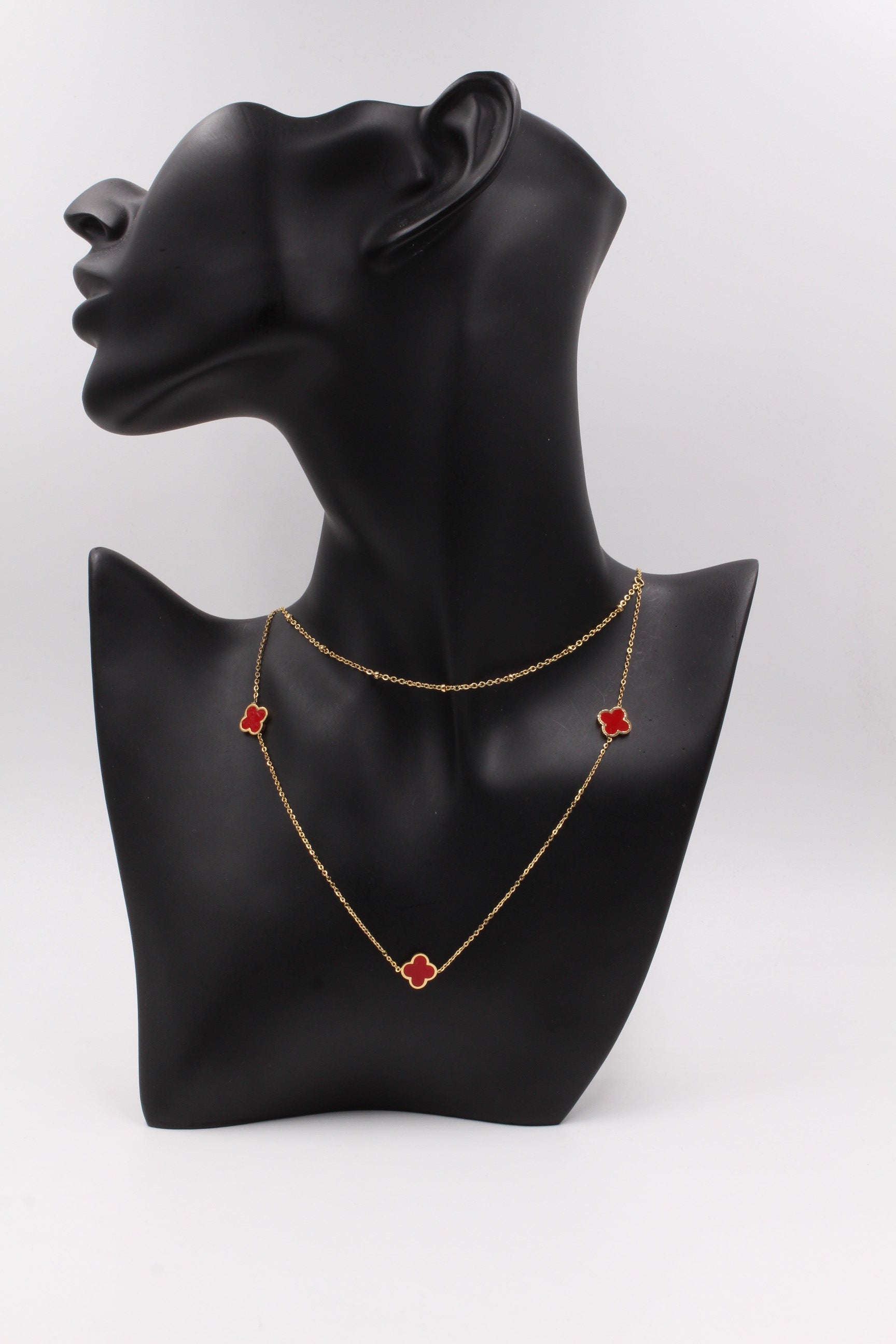 سلسال فانكليف دورين ميتال ملون اطقم jewel احمر
