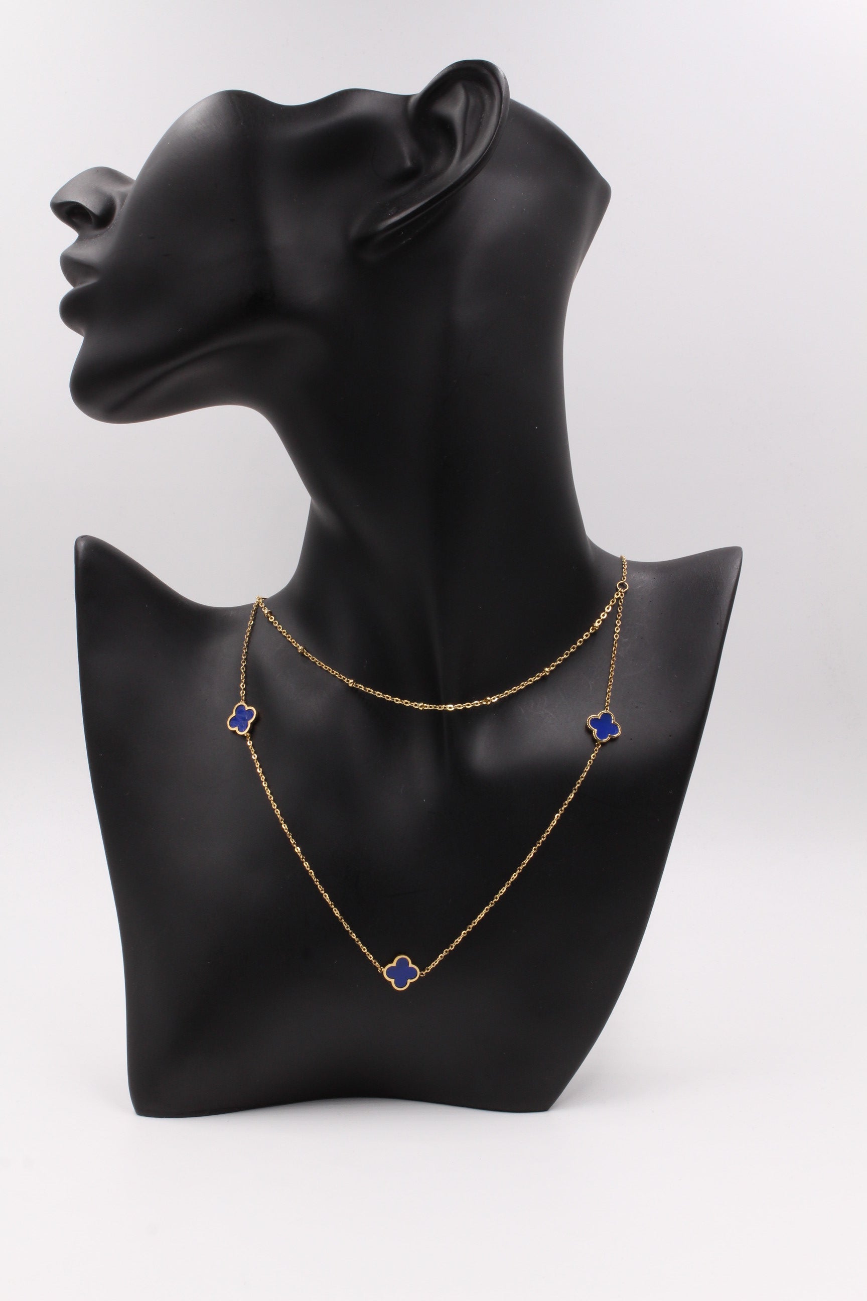 سلسال فانكليف دورين ميتال ملون اطقم jewel ازرق