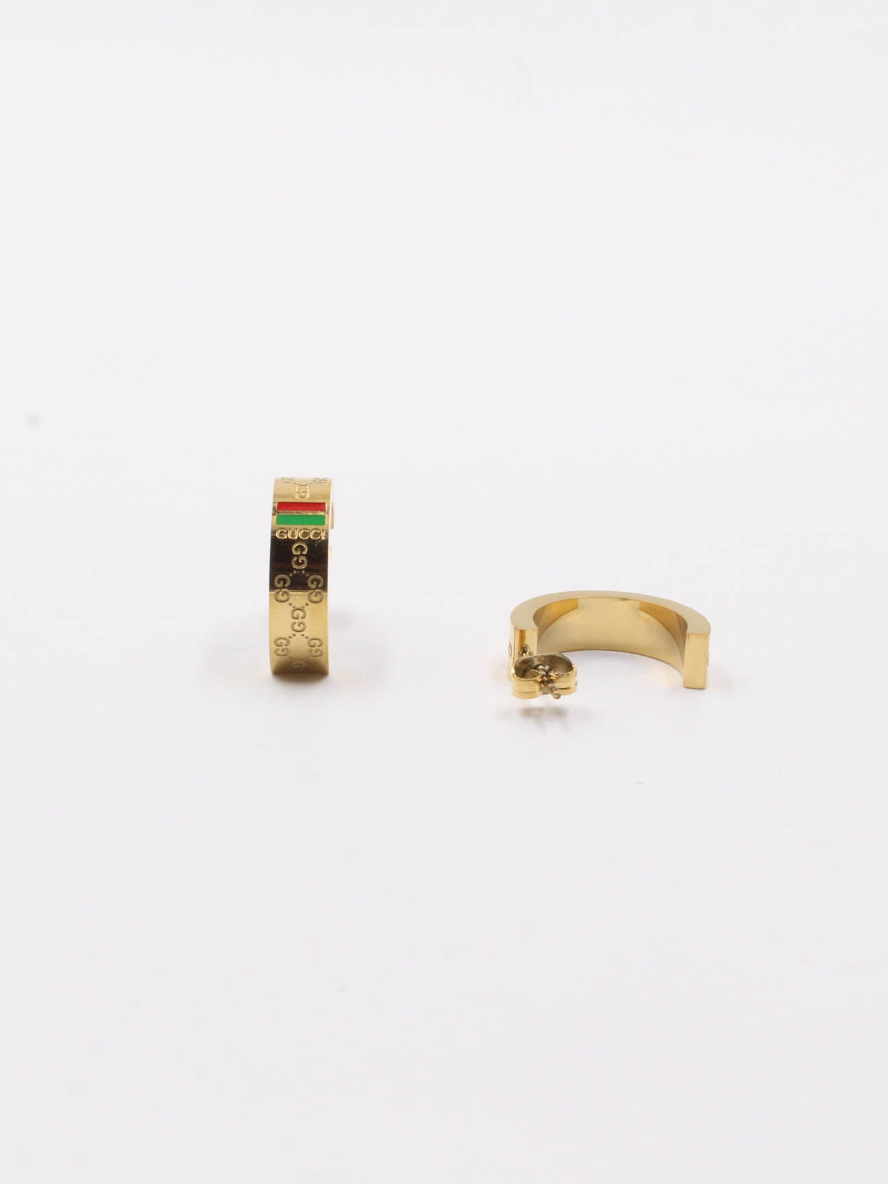 حلق قوتشي مدور ذهبي حلق gucci