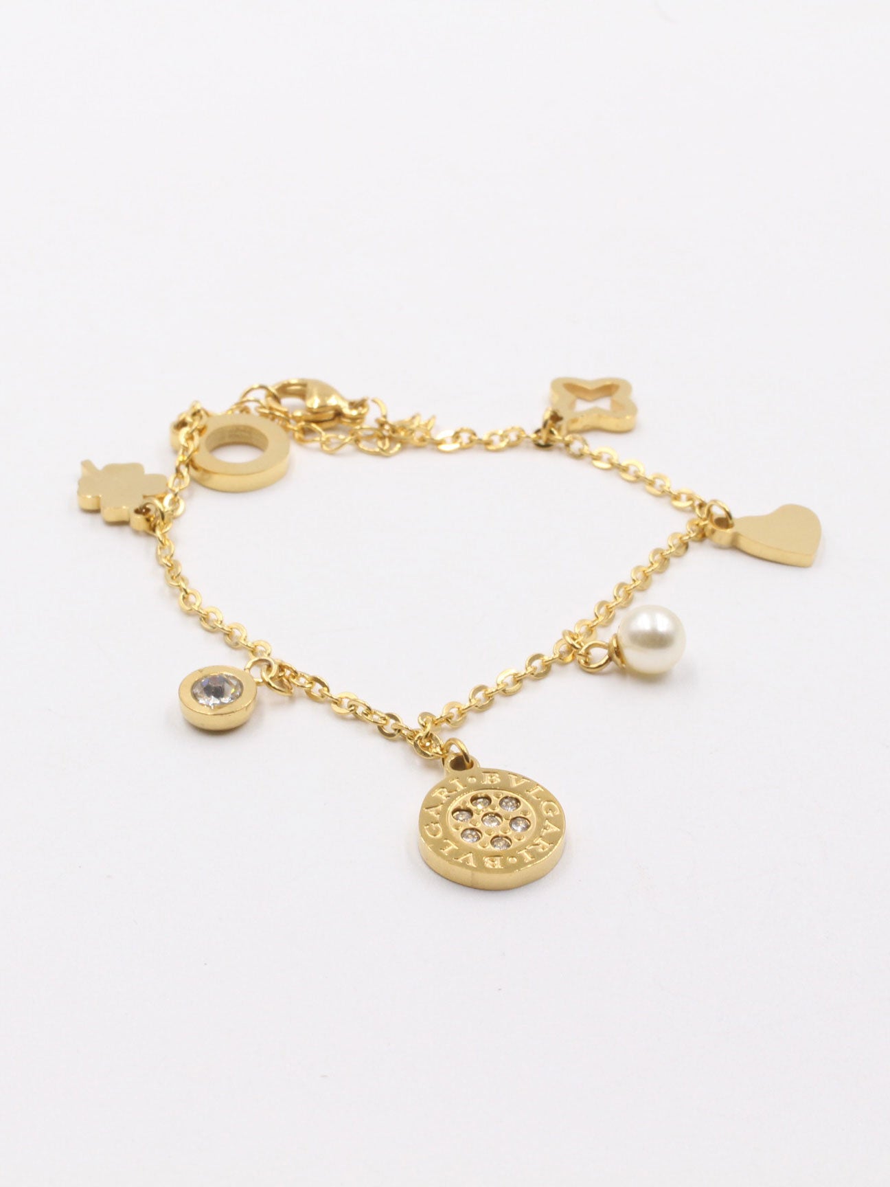 اساوِر بولغاري زركون بيرل اسواره bvlgari ذهبي