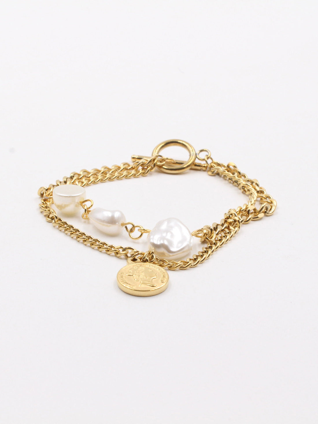 اساوِر كوينز دبل شاين ذهبي اسواره jewel