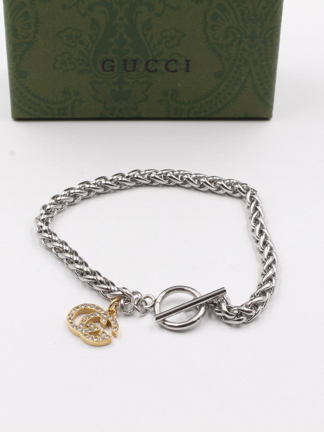 اساور قوتشي جنزير كريستال اسواره gucci ملون