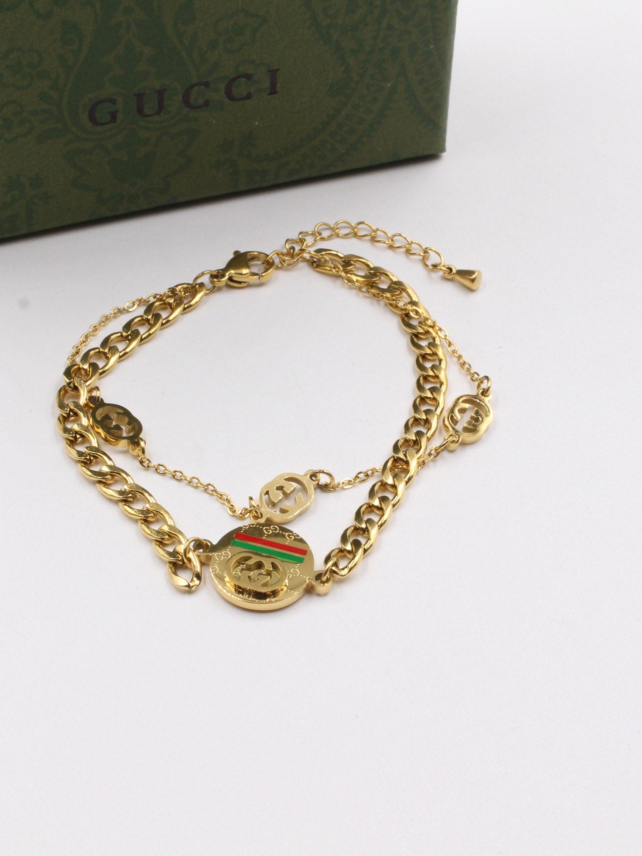 اساوِر قوتشي دبل شاين لوقو اسواره gucci