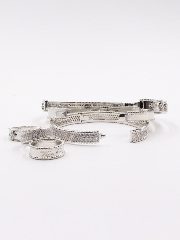 مجموعة اساور فان كليف وخواتم زركون اسواره van cleef