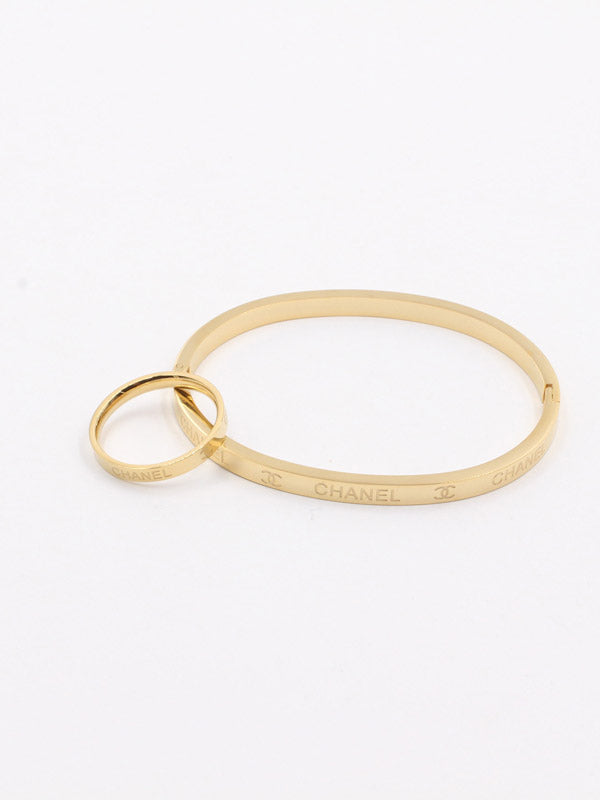 اسواره وخاتم شانيل اسواره chanel ذهبي 6