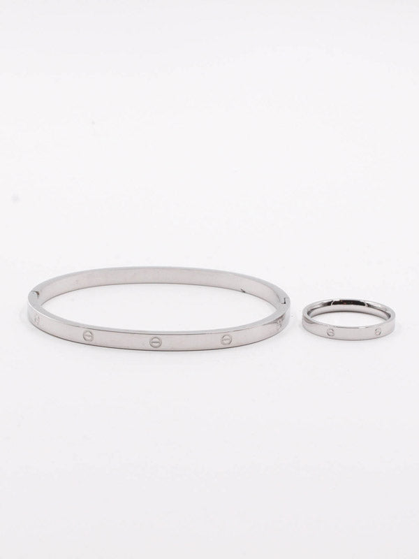 اسوارة وخاتم كارتير اسواره CARTIER فضي 6