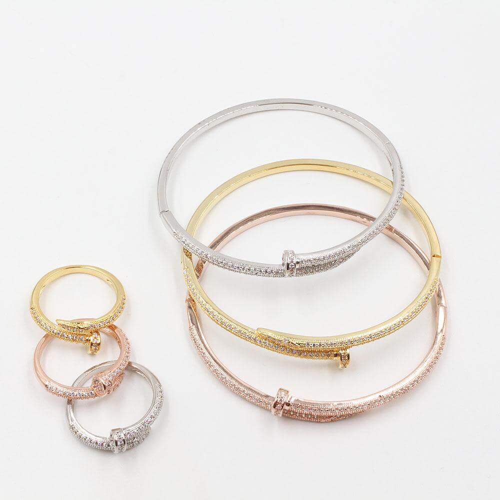 اساور وخواتمها طقم 6 قطع كارتير اسواره متوفر 1 لون