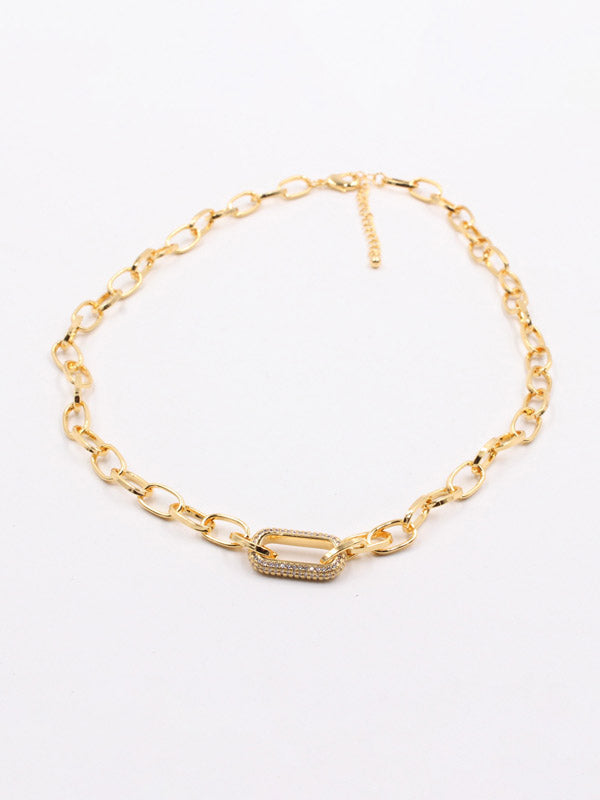 سلسال جنزير زركون انيق سلسال jewel ذهبي