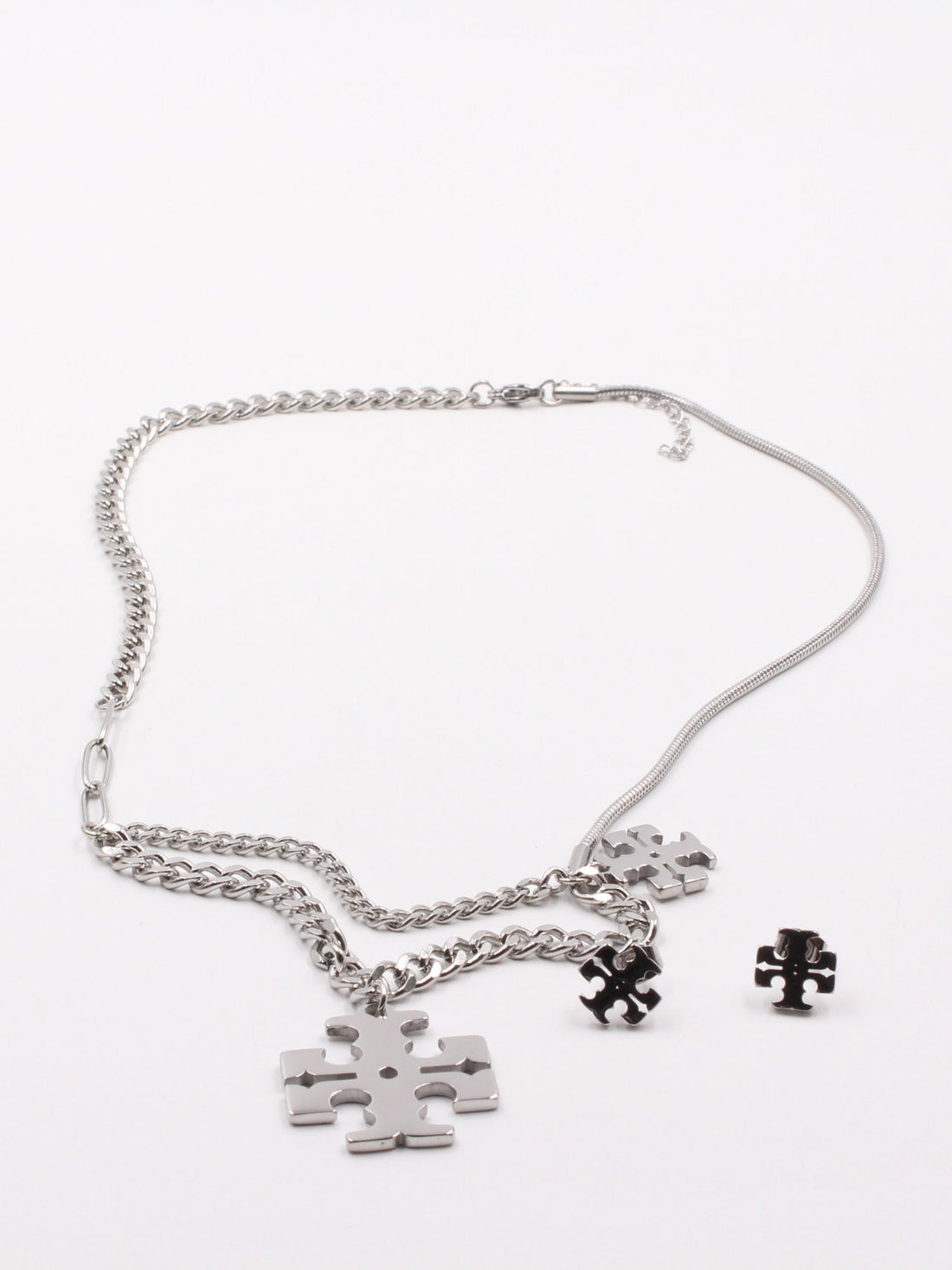 طقم توري بورش ملتي شاينز اطقم tory burch فضي