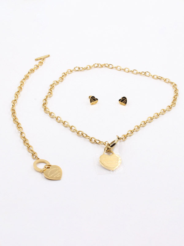 طقم تيفاني ذهبي 3 قطع اطقم tiffany ذهبي