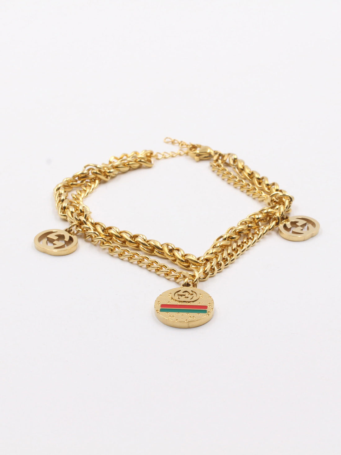 اساوِر قوتشي جنزير دبل شاين اسواره gucci