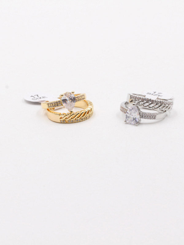 خاتم توينز دمعه زركون خواتم jewel