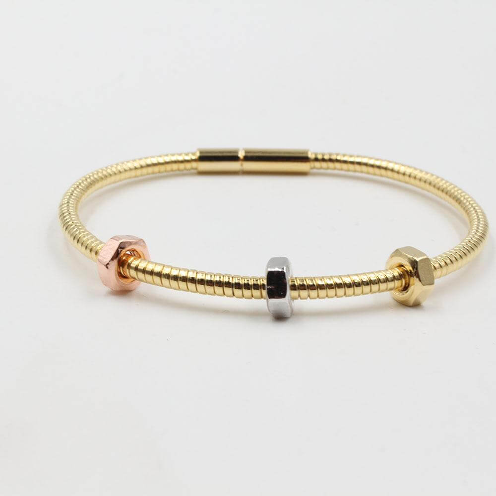 اسوارة كارتير الجديده سبرينق ميتال ذهبي اسواره متوفر 1 لون