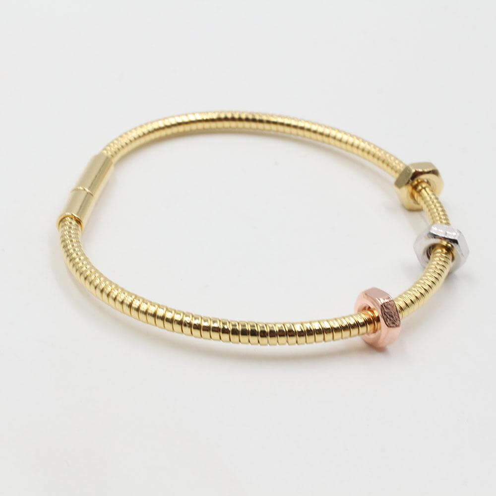 اسوارة كارتير الجديده سبرينق ميتال ذهبي اسواره متوفر 1 لون