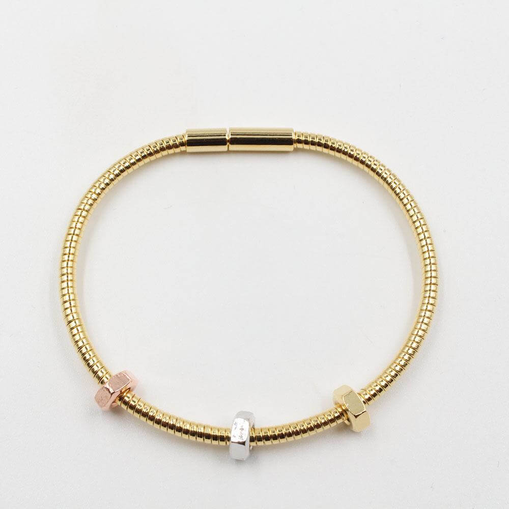 اسوارة كارتير الجديده سبرينق ميتال ذهبي اسواره متوفر 1 لون